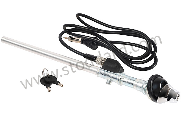 SIC64530104 - RETRO ROD ANTENNA CHROME 38MM HEAD for Porsche 