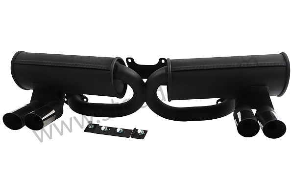 SIC900024179 - Muffler, ANSA Style Exhaust. w- 4 Outlets for Porsche 