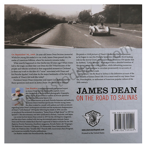 SIC900024258 - JAMES DEAN BOOK: ON THE ROAD TO SALINAS - SIGNED BY THE AUTHOR - LIMITED EDITION for Porsche 