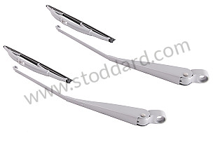 SET OF  FRONT WINDSCREEN WIPER ARMS, 911 65-68 (2 ARMS, 2 BLADES, ) GREY / GREY (SIC900024676)