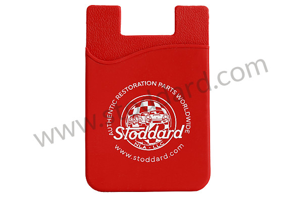 SIC900025690 - Stoddard Adhesive Phone Card Holder Red - Goodies for Porsche 