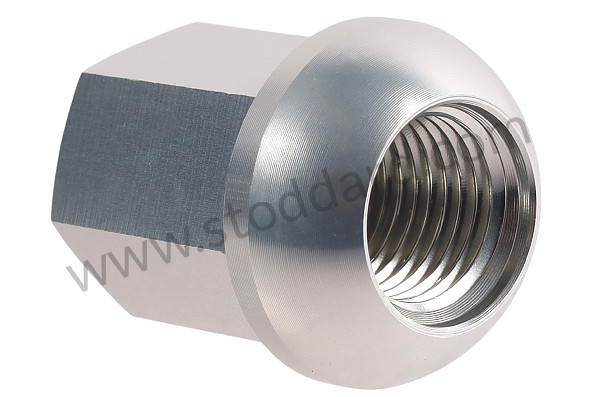 SIC9210100S - Aluminum wheel nut, Anodized Silver, set 20pcs. For Porsche 911 years 1965-1998, for aluminum Fuchs rims for Porsche 