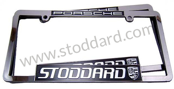 SICFRAME2007 - Stoddard VINTAGE Porsche Frame, Chromed Plastic With Stoddard Logo. Goodies for Porsche 