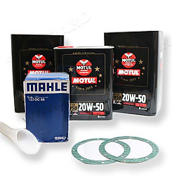 Oil Change Kit For 911 And 914-6 Up To 1971 with Motul 20w50, filter.  (SICOILCH1)