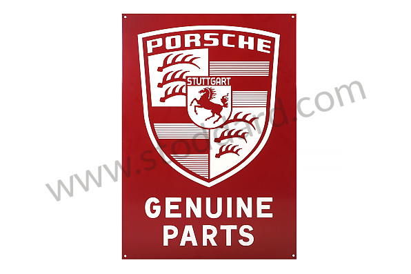 SICSIGN1 - Genuine Parts Sign. Thick Heavy Enameled Steel. Measures 40 X 60cm for Porsche 