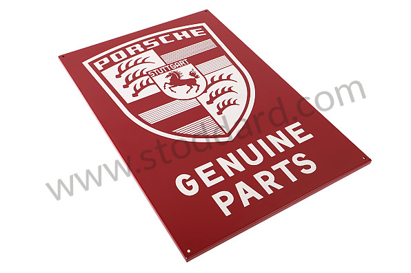 SICSIGN1 - Genuine Parts Sign. Thick Heavy Enameled Steel. Measures 40 X 60cm for Porsche 