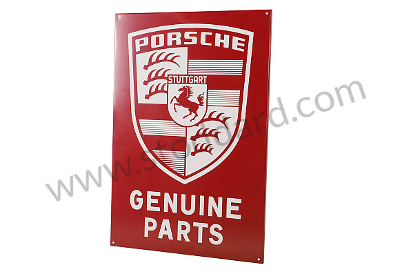 SICSIGN1 - Genuine Parts Sign. Thick Heavy Enameled Steel. Measures 40 X 60cm for Porsche 