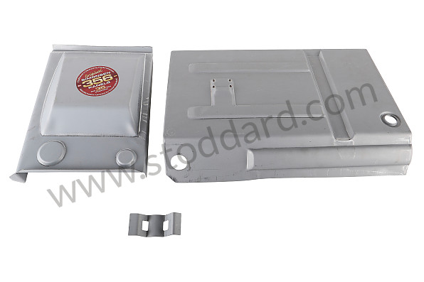 SMS50103206 - Battery Box Rear Partition Repair Set, 2 Pieces, For 356C for Porsche 356C &bull; 1963 &bull; 1600 C (616/15) &bull; Cabrio C &bull; Manual Gearbox, 4 Speed