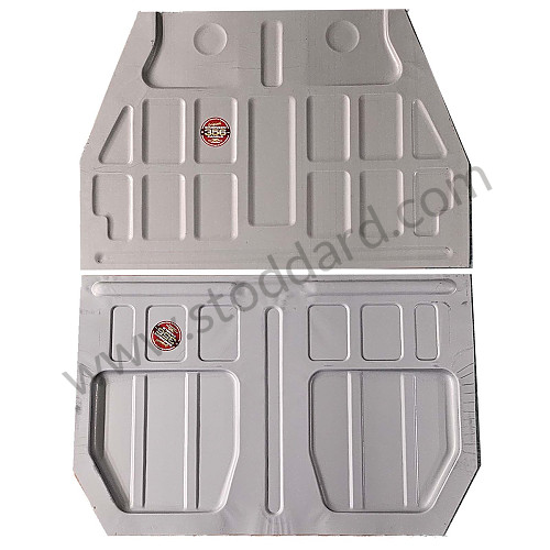 SMS50105101 - Floor Pan, Complete, 356A T1 for Porsche 356A &bull; 1955 &bull; 1300 (506/2) &bull; Cabrio A T1 &bull; Manual Gearbox, 4 Speed