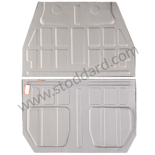 SMS50105101 - Floor Pan, Complete, 356A T1 for Porsche 356A &bull; 1955 &bull; 1300 (506/2) &bull; Cabrio A T1 &bull; Manual Gearbox, 4 Speed