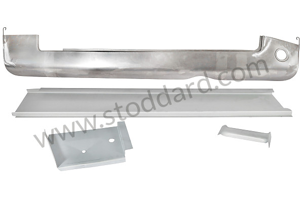 SMS51323FIN - Pre-A Rocker panel fully finished, bent and with rolled in wired edge, Left for Porsche 