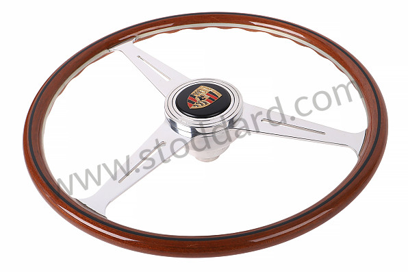 STRWHLERLY - **Classico Wood Steering Wheel Fo 356A, Flat Spokes for Porsche 356A &bull; 1955 &bull; 1600 S (616/2) &bull; Coupe A T1 &bull; Manual Gearbox, 4 Speed