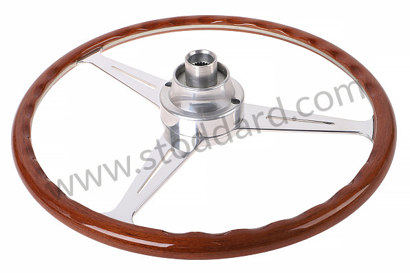 STRWHLERLY - **Classico Wood Steering Wheel Fo 356A, Flat Spokes for Porsche 356A &bull; 1955 &bull; 1600 S (616/2) &bull; Coupe A T1 &bull; Manual Gearbox, 4 Speed