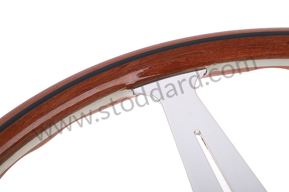 STRWHLERLY - **Classico Wood Steering Wheel Fo 356A, Flat Spokes for Porsche 356A &bull; 1955 &bull; 1600 S (616/2) &bull; Coupe A T1 &bull; Manual Gearbox, 4 Speed