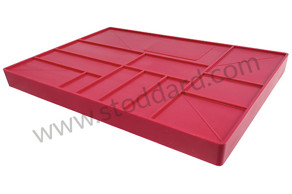 T52TRAYB - Tool Tray, Burgundy with 12 Slots for Engine Parts and Tools. for Porsche 