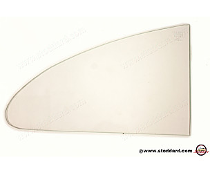 Rear Quarter Glass, Clear, For 356 356A 356B 356C Coupe. Marked With Small Sigla  (64454310100)