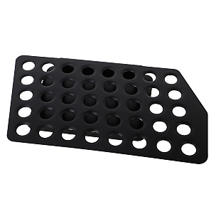 Perforated aluminium floor for pedal assembly and passenger side for Porsche 993 Turbo &bull; 1995 &bull; 993 Turbo &bull; Coupe &bull; Manual Gearbox, 6 Speed