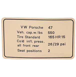 Self-adhesive engine strip and engine crossbeam for Porsche 914 &bull; 1974 &bull; 914/4 1.8 Injection &bull; Manual Gearbox, 5 Speed