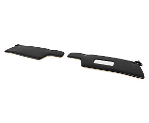 Sun Visor Set, Left And Right. Black With IVory For 911 912 Coupe 1969-89.  (SIC73103102SET)