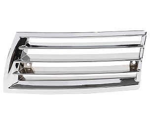 Early Horn Grille, 2-Hole, Left, Chromed Alloy,  Fits 911 912 1966-1968  (90155943123)