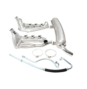 Complete exhaust kit (version with heat exchangers) for Porsche 911 74-77 + 912E &bull; 1976 &bull; 2.7S &bull; Coupe &bull; Manual Gearbox, 4 Speed