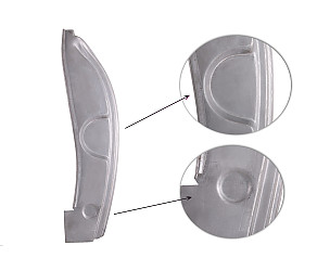 Lockpost, Left, For Low Striker Plate. 356B 356C Cabriolet  (64450204126)