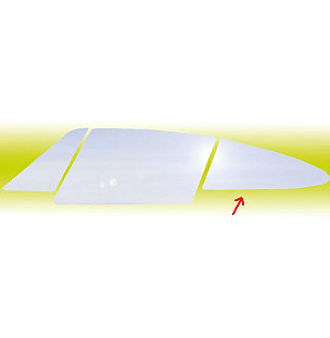 Plexiglas rear quarter lights for Porsche 911 Turbo + 965 &bull; 1991 &bull; 3.3 Turbo &bull; Coupe &bull; Manual Gearbox, 5 Speed
