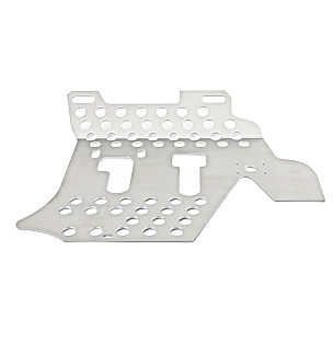 Perforated aluminium floor for pedal assembly and passenger side for Porsche 911 65-69 &bull; 1965 &bull; 2.0L &bull; Coupe &bull; Manual Gearbox, 5 Speed