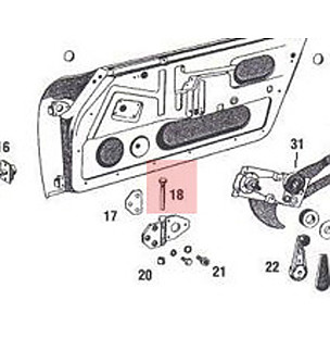 Door for Porsche 912 &bull; 1966 &bull; 912 1.6 &bull; Coupe &bull; Manual Gearbox, 4 Speed
