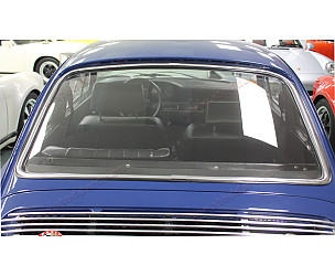 Rear Window Trim, Left, Bright Aluminum, 911 912 Coupe 1965-77  (90154591120)