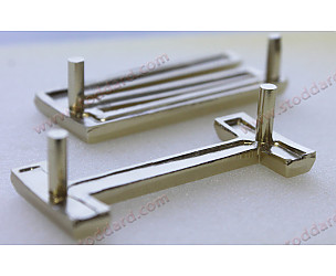 Individual Letter Porsche Decklid Emblem Set. Satin Gold Finish. 911 912 1967-1971  (90155930122)