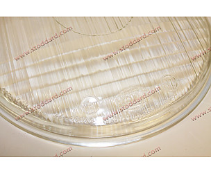 Fluted Hella Headlight Lens For 356, Symmetrical, Marked VW At Top.  (64463111100)