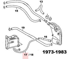 Oil Crossover Pipe. 911 2.7 Rs Carrera 1973-1974 2.7rs.  (91110773911)