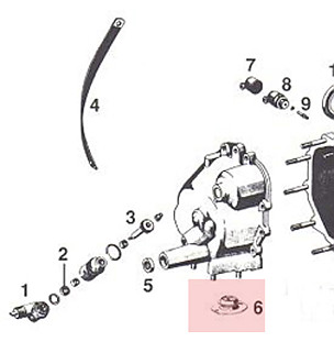 Engine support for Porsche 911 65-69 &bull; 1969 &bull; 2.0T &bull; Coupe &bull; Manual Gearbox, 5 Speed
