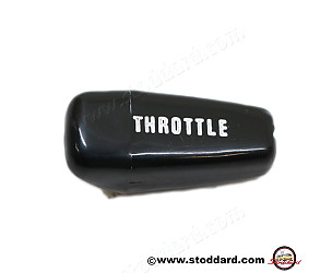 Hand Throttle Lever Knob, Black For 911 1972-1974 With MFI Fuel Injection.  (91142479200)