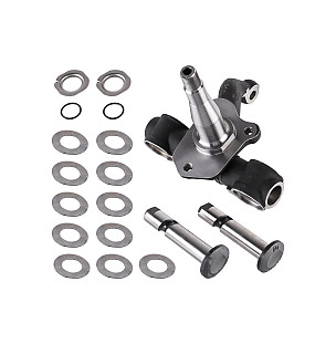 Stub axle and hub for Porsche 356B T6 &bull; 1961 &bull; 1600 (616/1 T6) &bull; Cabrio B T6 &bull; Manual Gearbox, 4 Speed