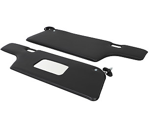 Sun Visor Set, Left And Right. All Black For 911 912 Coupe 1969-89.  (SIC73103102CA9)