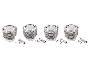 Mahle Nikasil Pistons And Cylinders, Set Of Four, 82.50mm For 356sc And 912  (61610390406SET)