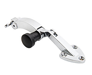 Quarter Window Latch, Left, Chrome 911 912 1965-1977  (SIC54304121)