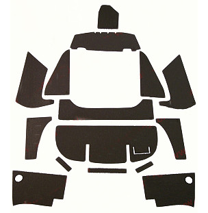 Soundproofing for engine compartment for Porsche 356B T6 &bull; 1962 &bull; 1600 (616/1 T6) &bull; Coupe Reutter B T6 &bull; Manual Gearbox, 4 Speed