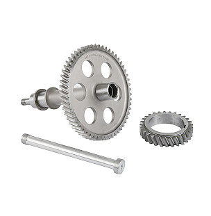 Intermediate shaft / aluminium pinion on intermediate shaft / intermediate shaft bush for Porsche 356A &bull; 1955 &bull; 1500 Carrera Gs (547/1) &bull; Cabrio A T1 &bull; Manual Gearbox, 4 Speed