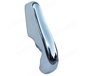 Front Bumper Guard, Left, 356 Pre-A And 356A T1. 260mm tall. This early version is a little wider at top and bottom.  (64450503100)