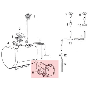 Windscreen washer for Porsche 911 74-77 + 912E &bull; 1974 &bull; 2.7 &bull; Coupe &bull; Manual Gearbox, 4 Speed