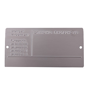 Manufacturer&rsquo;s plate for Porsche 944 89-91 &bull; 1989 &bull; 944 S2 &bull; Coupe &bull; Manual Gearbox, 5 Speed