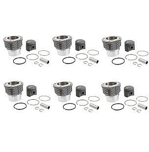 Cylinder pistons / rings for Porsche 911 65-69 &bull; 1967 &bull; 2.0S &bull; Coupe &bull; Manual Gearbox, 5 Speed