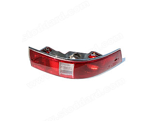 Complete Taillight Housing And Lens, Right, USA Spec, For 911 912 1965-1968.  (90163140401)