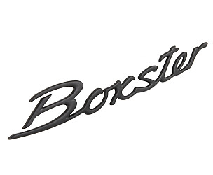 Boxster Emblem, Black, for rear trunk lid.  (9865592370070C)
