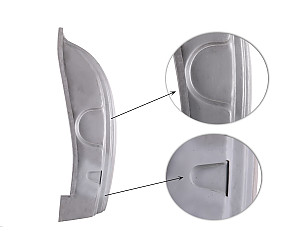 Lockpost, Left For Low 3-Hole Striker Plate For 356A T-2 And Speedster  (NLA50204141)