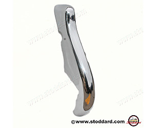 Front Bumper Guard, Left. Fits 356A  with overrider tubes.  155mm stud spacing.  (64450503110)
