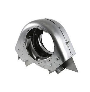 Metal plate for engine / fan, 356 carrera for Porsche 356A &bull; 1955 &bull; 1500 Carrera Gs (547/1) &bull; Cabrio A T1 &bull; Manual Gearbox, 4 Speed